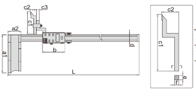 Asimeto 0-600 mm Dijital Yükseklik Mihengiri Tek Kolon